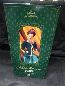 lot 23171 image: 1996 Barbie Doll  Hallmark Yuletide Romance  Mattel  in Box  Unopened