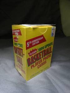 lot 23196 image: Fleer 1990 Update Basketball  5th Anniversary Ed.  NBA  Unopened