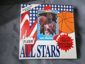 lot 23197 image: Fleer 1990-91  Basketball  All Stars - 12 Cards  NBA  Unopened