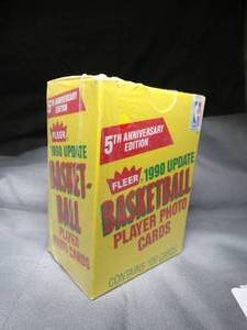 lot 23200 image: Fleer 1990 Update Basketball  5th Anniversary Ed.  NBA  Unopened - Sealed