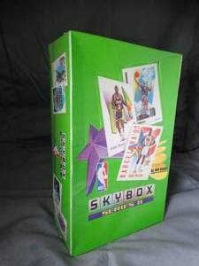 lot 23249 image: 1991-92  Sky Box  NBA Basketball Cards  Sealed - Unopened Green Box