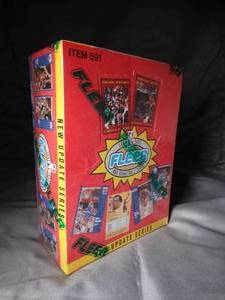 lot 23251 image: 1991-92 Fleer NBA Basketball Cards  New Update Series  Sealed Unopened Box