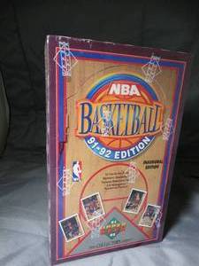 lot 23255 image: 1991-92 Upper Deck  Inaugural Edition  NBA Basketball Cards  Sealed Unopened Box