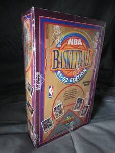 lot 23258 image: 1991-92 Upper Deck  Inaugural Edition  NBA Basketball Cards  Sealed Unopened Box