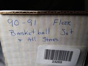 lot 23269 image: 1990-91 Fleer  NBA Basketball Set w Allstars