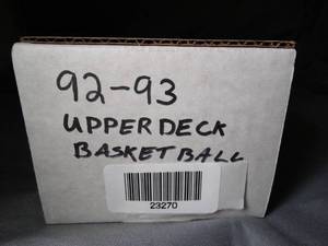 lot 23270 image: 1992-93 Upper Deck NBA Basketball Cards  Unsearched