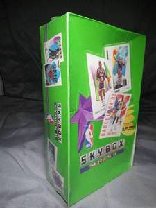 lot 23289 image: 1992  Sky Box II  NBA Basketball Cards  Sealed - Unopened Green Box