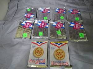 lot 23291 image: 2 Hall Of Fame Packs  8 Classic Draft Pick Packs 1991  Unopened