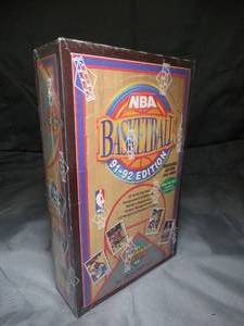lot 23297 image: 1991-92 Upper Deck  Inaugural Edition  NBA Basketball Cards  Sealed Unopened Box