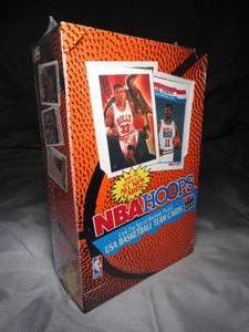 lot 23301 image: 1991-92 NBA Basketball Hoops Series II w UAS Team Cards  Sealed Unopened Box