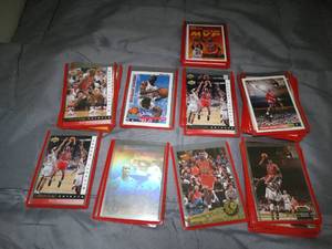 lot 23318 image: Lot of 25 Michael Jordan NBA Basketball Cards from Early 90s