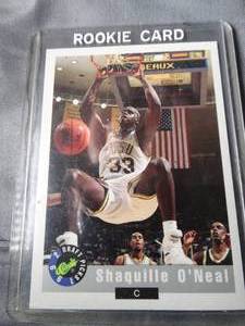 lot 23319 image: Shaquille ONeal Rookie Card  1992 Classics  Draft Pick