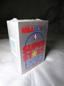 lot 23328 image: 1990 NBA Hoops Super Stars  Trading Cards  Sealed - Unopened