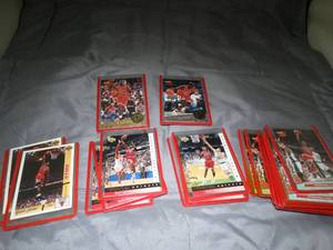 lot 23345 image: Mixed Lot of 21 Michael Jordan Early 90s NBA Trading Cards