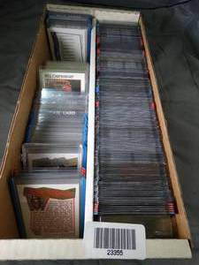 lot 23355 image: Large 2 Row Box Lot of NBA Basketball Cards  Variety w Rookie Cards  1990-92  Unsearched