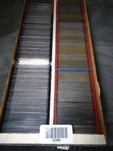 lot 23356 image: Large 2 Row Box Lot of NBA Basketball Cards  Variety w Rookie Cards  1990-92  Unsearched