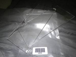 lot 23374 image: (2) Clear Acrylic Pieces