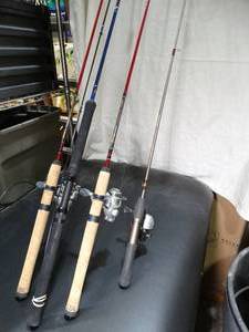 lot 23380 image: Lot of 4 Fishing Rod and Reels  Quality Equipment