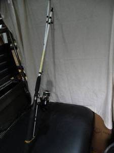 lot 23385 image: Zebco Catfish Stik  Shakespeare Alpha Reel  Fishing Pole