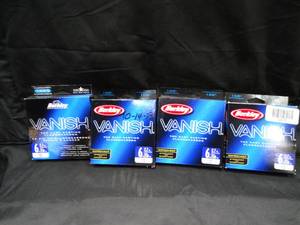 lot 23415 image: Lot of 4 Berkley Vanish 6Lb Fishing Line