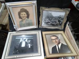 lot 23422 image: 4 Old Framed 8x10 Photos