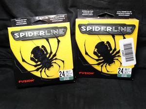 lot 23437 image: Lot of 2  24 Lbs Spider Fishing Line