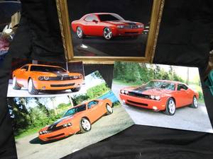 lot 23441 image: Personal and Pro Pics of Dodge Orange and Black Challenger Car