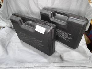 lot 23444 image: Lot of 2 Doskocil Plastic Hand Gun Cases