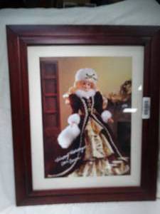 lot 23463 image: Happy Holidays 8x10 Framed Barbie Photo