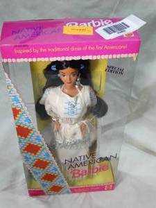 lot 23469 image: 1992 Native American Barbie Collectable Doll  Unopened