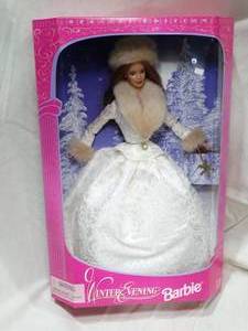 lot 23473 image: 1998 Winter Evening Barbie Collectable Doll  Unopened
