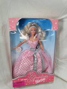 lot 23485 image: 1997 WalMart 35th Ammiv Barbie  Unopened