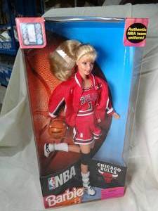 lot 23532 image: 1998  NBA  Chicago Bulls  Barbie   Unopened