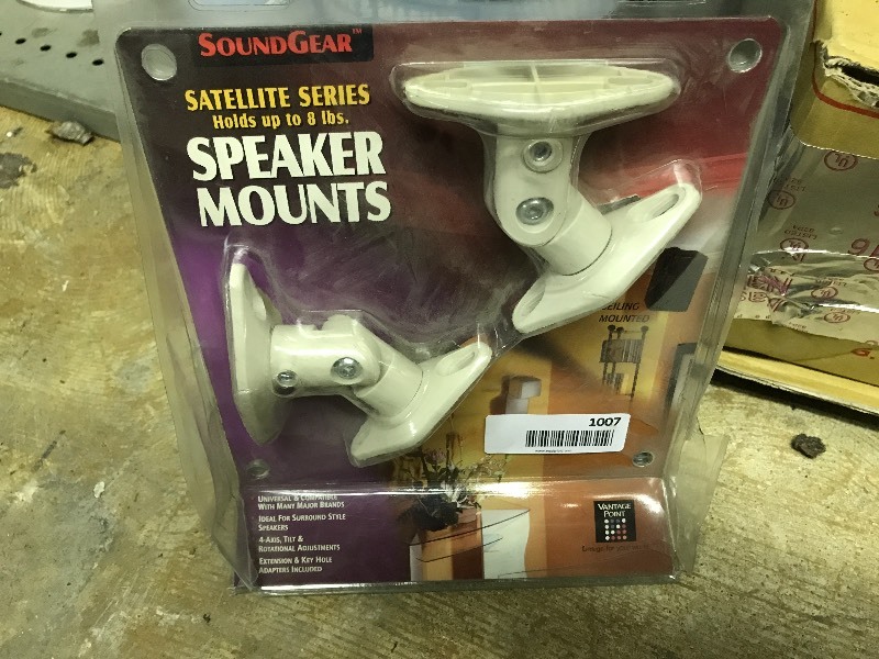 lot 1007 image: Sound Gear Satellite speaker mounts