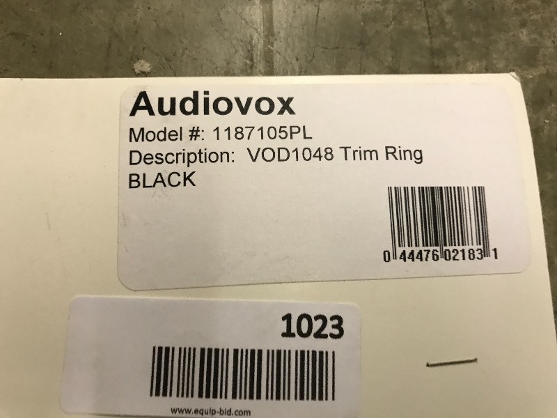 lot 1023 image: Audiovox 1187105PL Trim ring for VOD1048