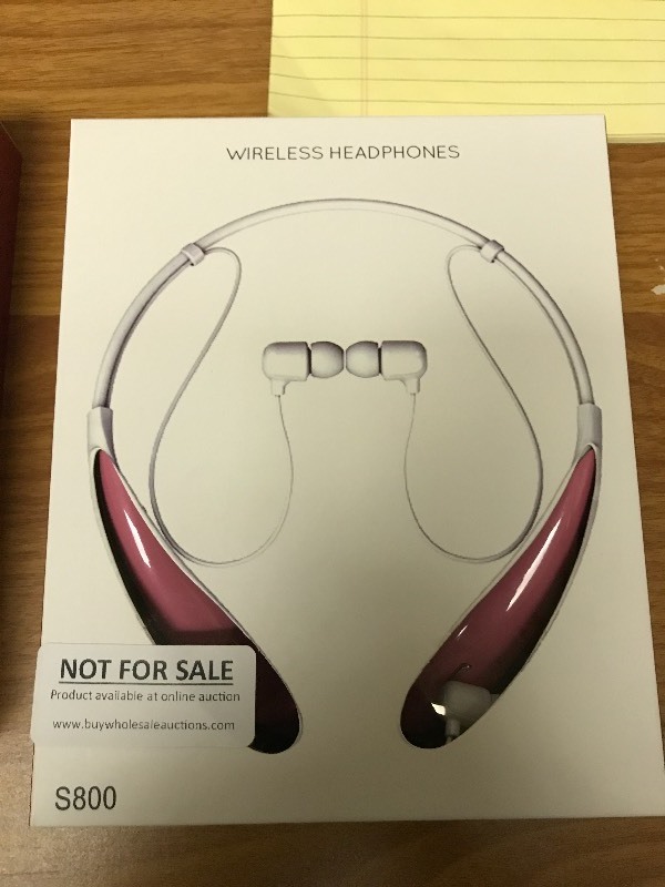 lot 1025 image: AWESOME Wireless Headphones - Pink - BRAND NEW IN BOX