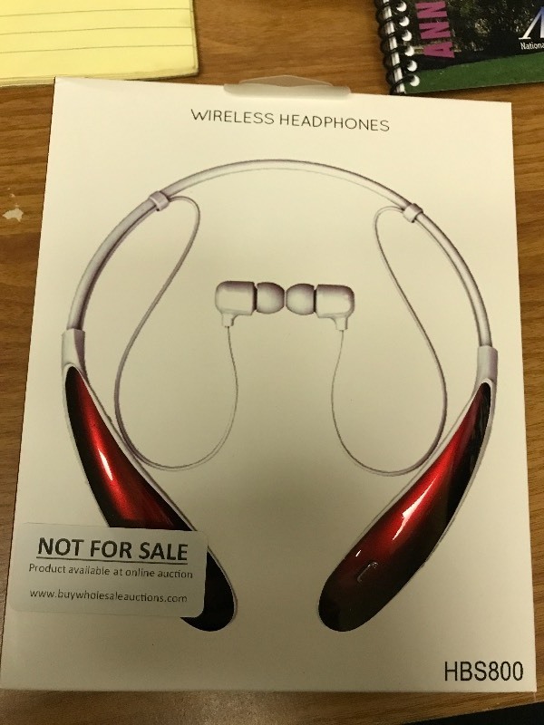 lot 1026 image: AWESOME Wireless Headphones - Red - BRAND NEW IN BOX