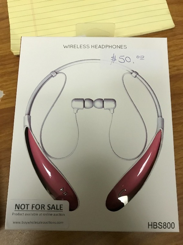 lot 1028 image: AWESOME Wireless Headphones - Pink - BRAND NEW IN BOX