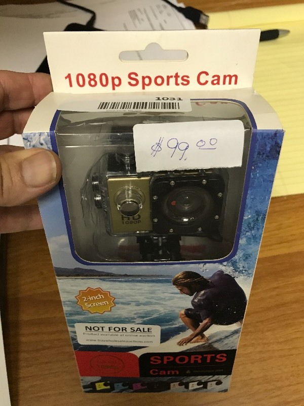 lot 1031 image: 1080p Sports Cam - New in Box