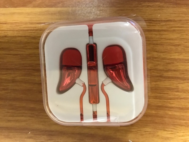 lot 1035 image: New Ear Buds- Red