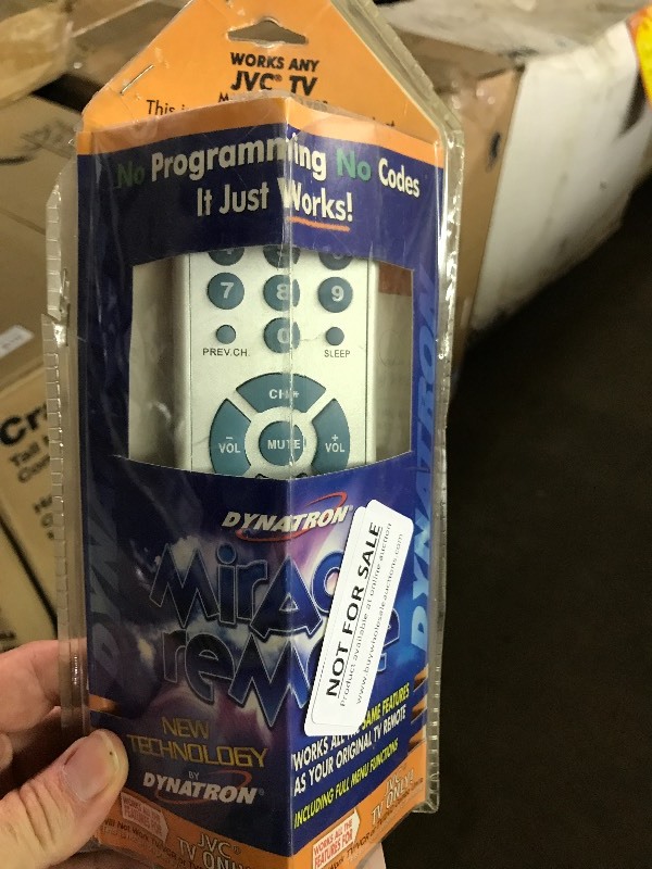 lot 1049 image: Universal TV remote- works any JVC TV