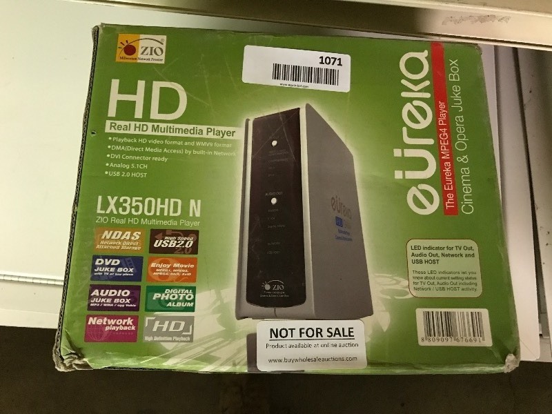 lot 1071 image: EUREKA HD Multimedia Player