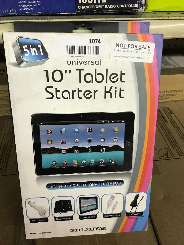 lot 1074 image: 10 Tablet Starter Kit - New in Box