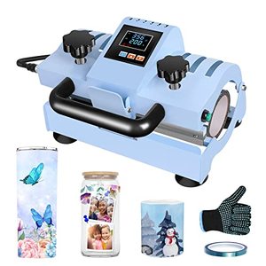lot 52124 image: BIZK 30 OZ Tumbler Mug Heat Press Machine Blue for 20-30oz Sublimation Skinny Straight Tumbler 11 oz 12 oz 15 oz 16 oz 20 oz 30 oz Mug Press DIY Glass Jar Coffee Ceramic Cup Heat Press Machine