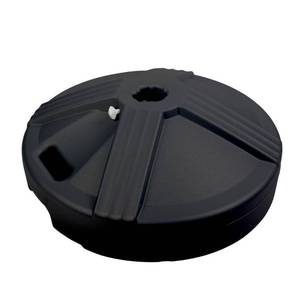 lot 52127 image: US Weight Fillable 50 Pound Umbrella Base Designed to be Used with a Patio Table (Black)