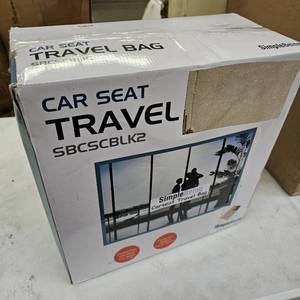 lot 52154 image: Simple Being Baby Car Seat Travel Bag, Gate Check, Infant Carriers Booster Cover