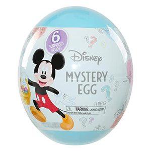 lot 52199 image: Disney Junior Mickey Mouse Giant Easter Egg Surprise,Easter Basket Stuffers, 6-pieces, Officially Licensed Kids Toys for Ages 3 Up, Gifts and Presents by Just Play