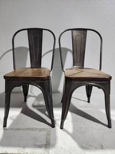 lot 12635 image: Lot Of 2 Stackable Farm House Style Chair