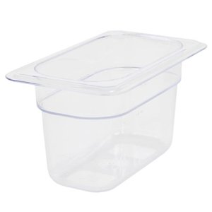 lot 12671 image: Thunder Group NINTH SIZE 4 DEEP POLYCARBONATE FOOD PAN 12 Piece