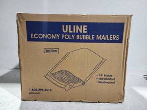 lot 12672 image: ULINE Economy Poly Bubble Mailers